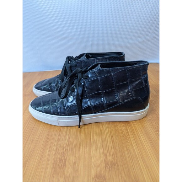 Android Homme Men's High Top Sneaker Leather Black US 10 Designer European (S08) - Picture 3 of 10